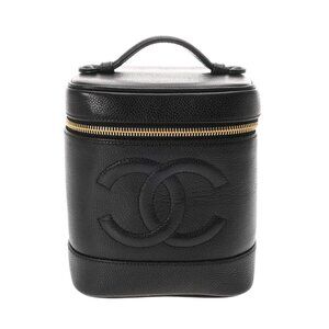 CHANEL Vertical vanity Black/Noir A01998 hand bag